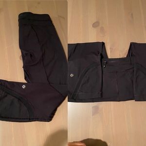 Size 10 Lululemon black capris